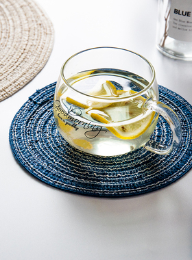 18CM round coasters 36CM hand-woven placemats