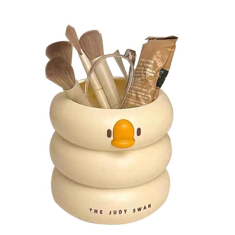 化妆刷收纳盒桌面化妆品置物架宿A舍好物口红刷子大收纳筒文具笔