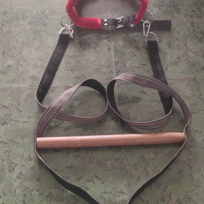 比特犬脖套项圈脖圈背带斗狗训练装备J跑步机用品背带拖带猛犬