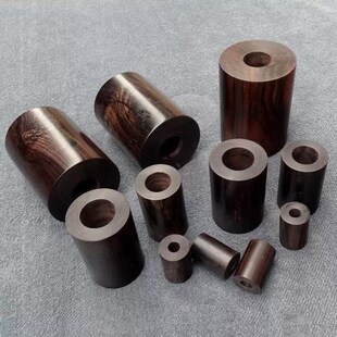 红檀木空心管木管檀木管笔筒木管饰品木配件小料diyW手工小料红木