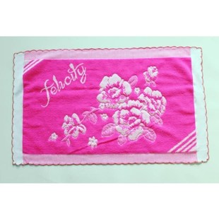 款月牙边单人腈纶上n海老式枕巾复古经典民族包头巾透气枕头巾