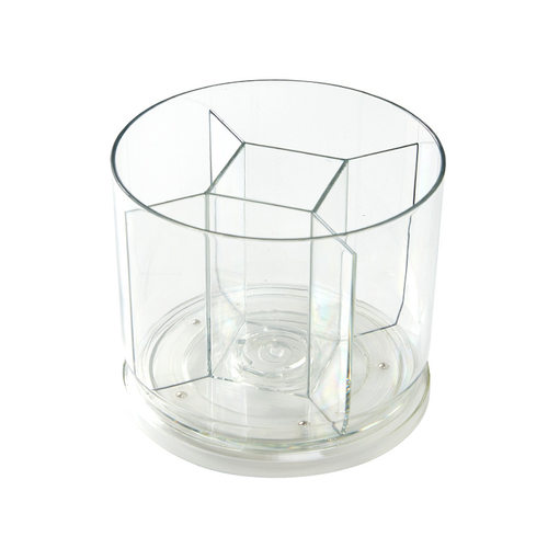 新品办公室桌面旋转笔筒桌面女孩收纳盒K书桌大容量分格化妆笔桶