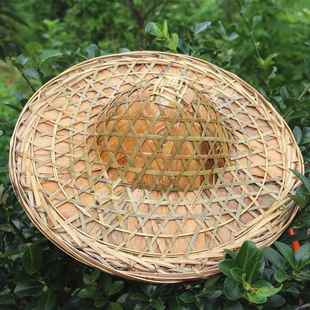 古装农夫帽车伕毡帽店小二帽子男宋制汉服斗N笠古代农民干活用草