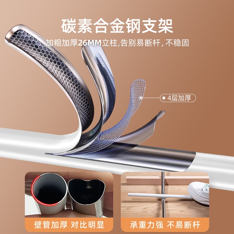 三开门蚊帐家用202mn4新款卧室高级落地1米8大床纹账支架杆加粗加