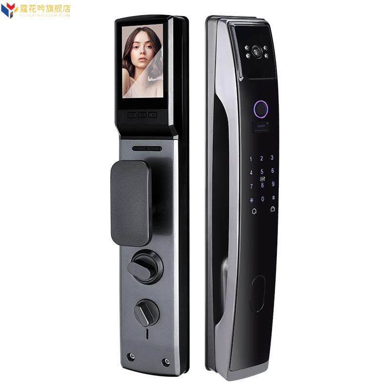 恒阳全自动指纹锁家用防盗门智能人脸识别可视猫眼密码锁电子门锁