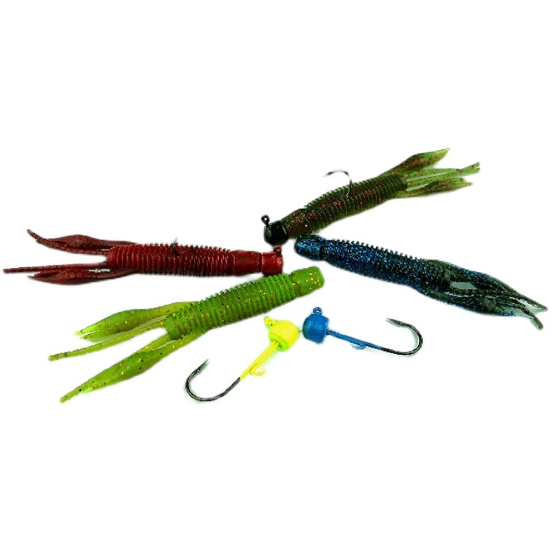 鲈友浮力虾路亚软饵浮水虾倒钓饵软虫倒钓鲈鱼鳜鱼内德钓组假鱼饵