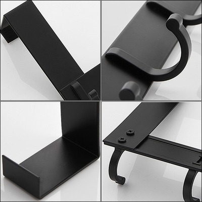 Hooks Over The Door 5 Hooks Home Bathroom Organizer Rack Clo