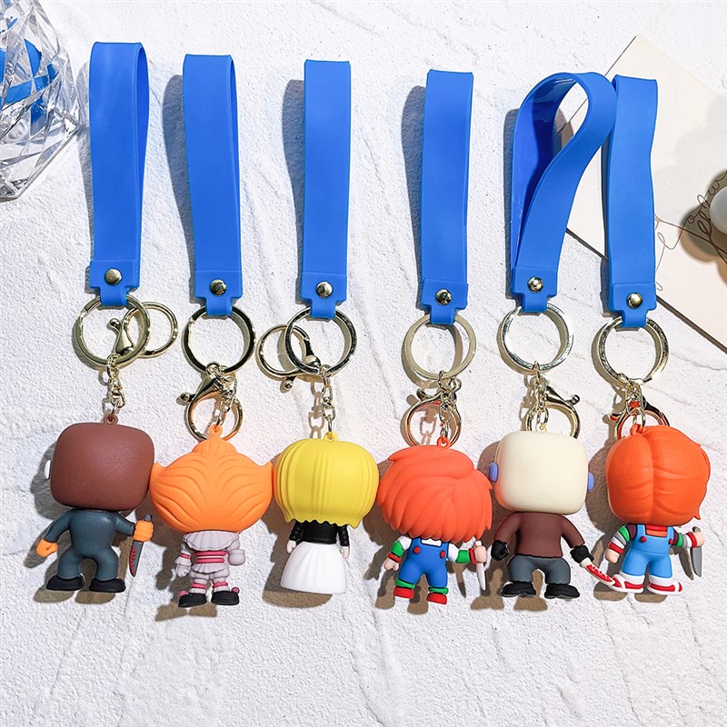 Halloween Scary Ghost Baby Keychains Dolls Horror Childs Pl