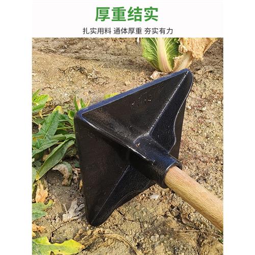夯土器打夯板工具重型夯实地基农用工具地面压实平地挖树根凿岩