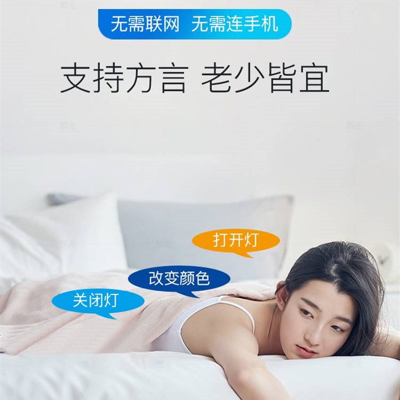 人工智能语音开关模块家用灯控制声控识别遥控关灯神奇方言自定义