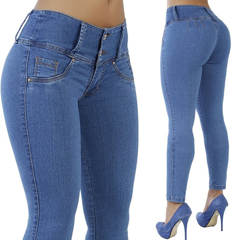 New Plus Size Jeans Woman High Waist Stretch boyfriend Mom J