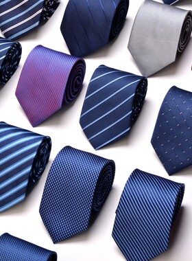 Mens Neck Ties Tie For Men Necktie Neckties Party Suit Navy