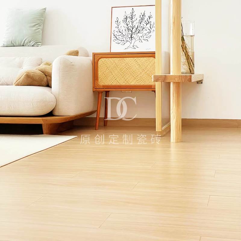 正义超人木纹砖200x1200日式原木奶油风佛山工厂直销全瓷直边瓷砖