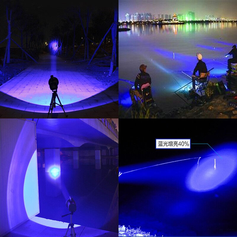 迈思路(MAXLOAD)钓鱼灯夜钓灯大功率蓝光手提手电筒充电式强光