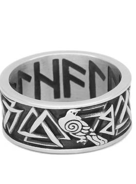 Nordic Viking odin raven Huginn and Muninn valknut rune Amul