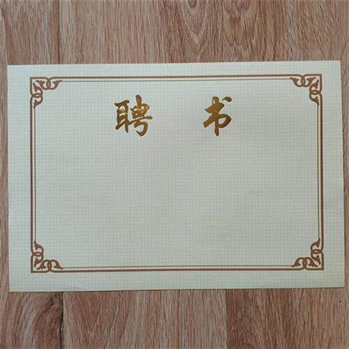 荣誉芯内页聘书内芯纸奖状全空白A4内纸10张包邮