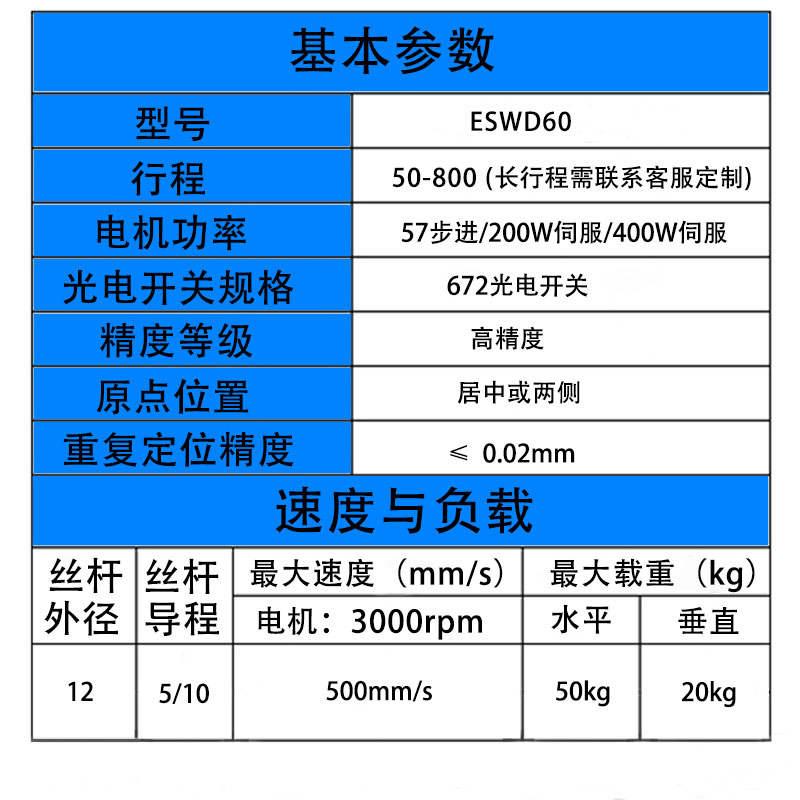 新品自动化直线导轨十字滑台60三轴精密K滚珠丝杆线性模组定制工