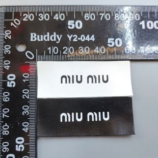 服装辅料miumi皮标高质量复古颜色缝纫新款加高diy双层加粗成品