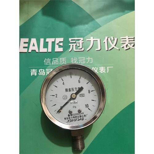 YE60膜盒压力表0~1KPA青