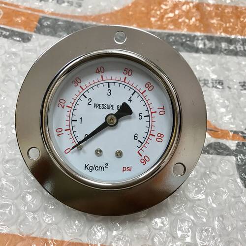 6kg 90psi 压力表 Y60直径60mm 轴向带前边 pressure gauge ZG1/4