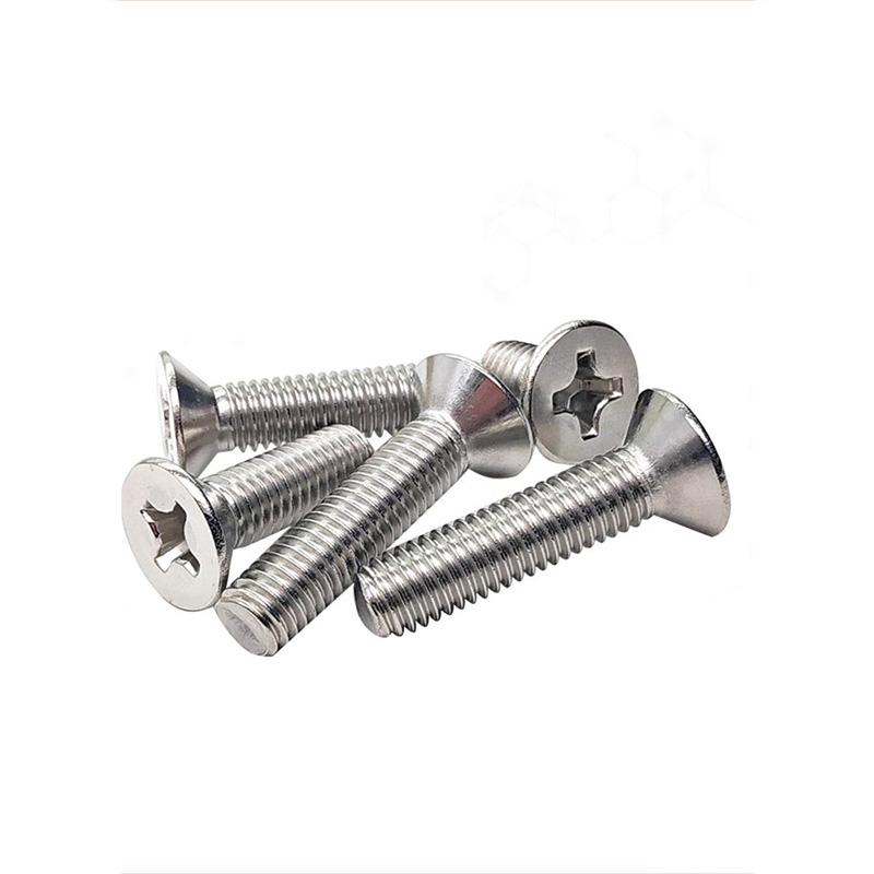 316不锈钢机螺丝钉十字沉头螺栓平头螺丝沉头螺杆M2M3M4M5M6M8M10