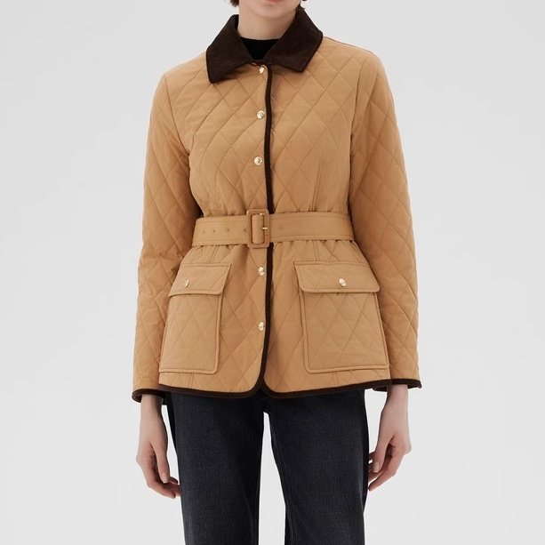 复古菱格轻薄棉服2025冬季新款通勤休闲棉衣短外套女QD82508,女装/女士精品,棉衣/棉服,淘宝优惠券,粉丝福利购,淘宝优惠卷