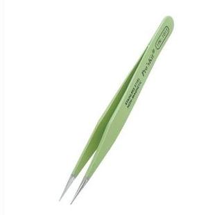 防静电绝缘防磁圆尖镊子 1PK 101T 120mm Pro 台湾宝工 skit