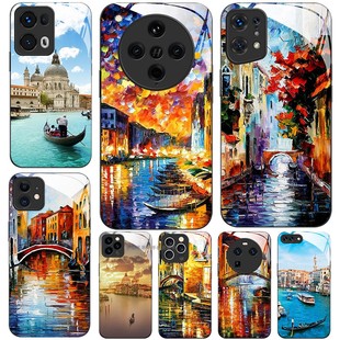 11K12K11K10 玻璃手机壳适用OPPO X7X6X5X3RENO13RPO12 PRO 意大利威尼斯风景 FINDX8