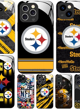 玻璃手机壳适用红米K90K80PRO K70K60K50至尊K40K40SK30 Ultra Pittsburgh Steelers匹兹堡钢人队