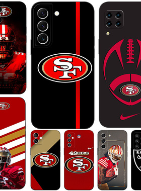 硅胶软手机壳适用三星S24S23S22S21S20S10S9S8PLUS UltraM52M53M54M 旧金山49人突袭者橄榄球