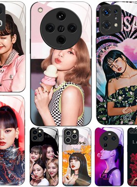 玻璃手机壳适用OPPO FINDX8 PRO X7X6X5X3RENO13RPO12 11K12K11K10  lisa叻莉莎·玛诺班blackpink