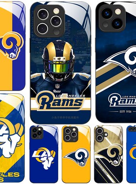 玻璃手机壳适用苹果iPhone 17 16Pro13Max11Pro12XS14XR15X Los Angeles Rams洛杉矶公羊队