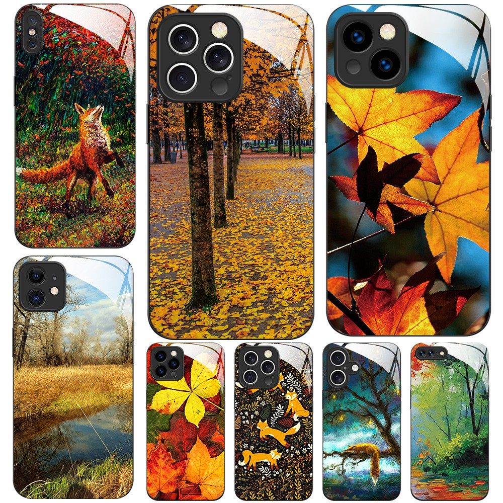 磁吸玻璃手机壳适用苹果iPhone 16 15 14Pro12Max13Pro11 秋天树叶狐狸,3C数码配件,手机保护套/壳,淘宝优惠券,粉丝福利购,淘宝优惠卷