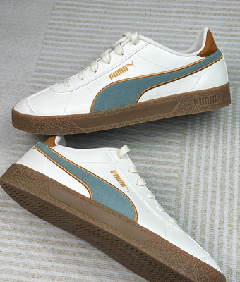 PUMA Club Retro Prep 牛皮革 舒适气质 轻便 低帮 板鞋 男女同款