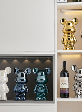 网红存钱罐暴力熊摆件客厅电视柜酒柜装饰品现代轻奢玄关家居摆设