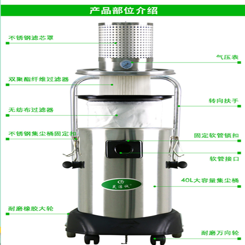 广东车间工业气动吸尘器工厂打磨除尘木屑粉尘吸尘机AIR-400EX