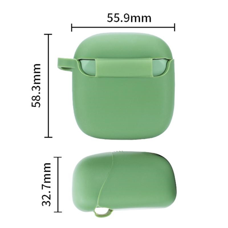 1PC Colorful TWS Silicone Solid Color Protective Case Bluet