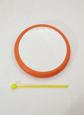 厂家直销 塑料手鼓 橙色 ABS环保塑料 便携 奥尔夫打击乐器