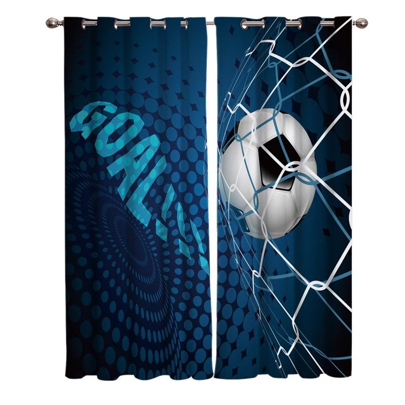 Soccer Curtains Balls Football Design Curtains For Window T