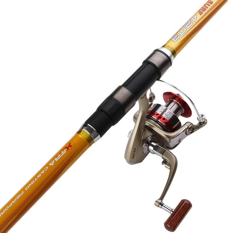 1pcs/pack COK Pro Surf 4.2M Casting fishing rod 3 sections i