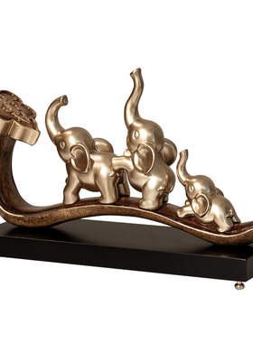 大象摆饰家居饰品客厅招财电视柜酒柜装饰品轻奢高档办公室工艺礼