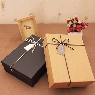 Rectangular gift box gift packaging box scarf box male and f
