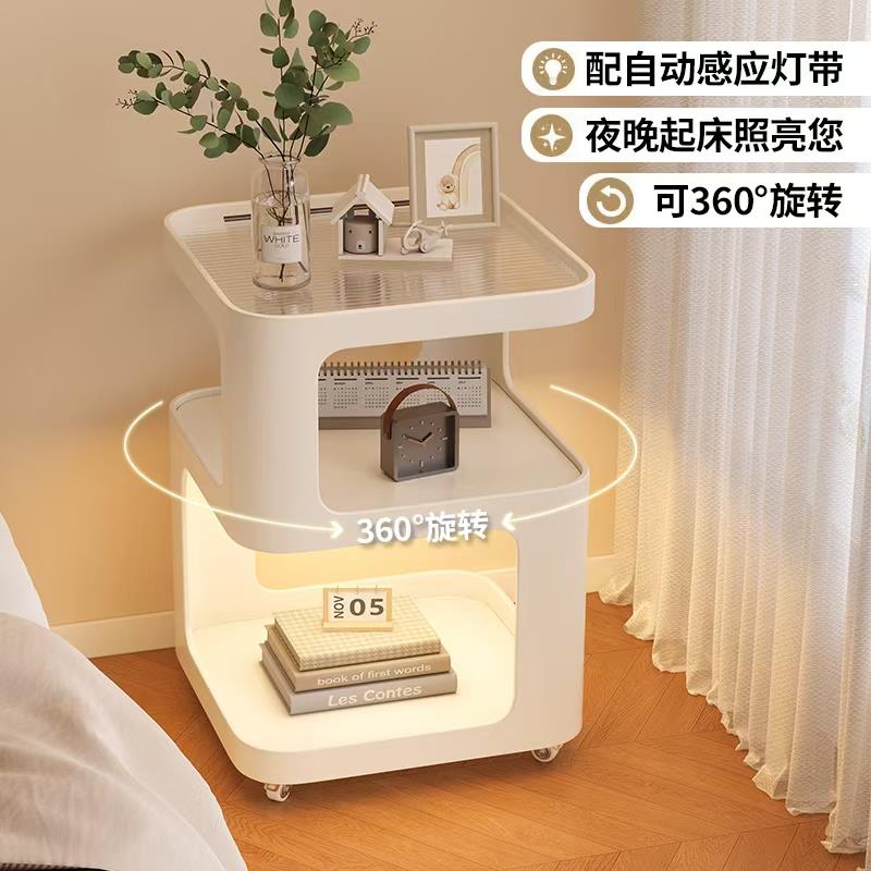 床头柜铁艺可移动床边家用边柜卧室床头置物架小型替代品创意边几