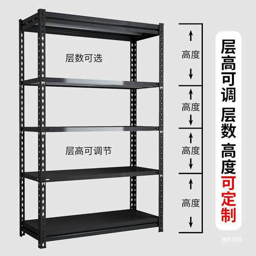 多层落地架货架铁架子储物架家用快递仓储货架阳台落地超市置物架