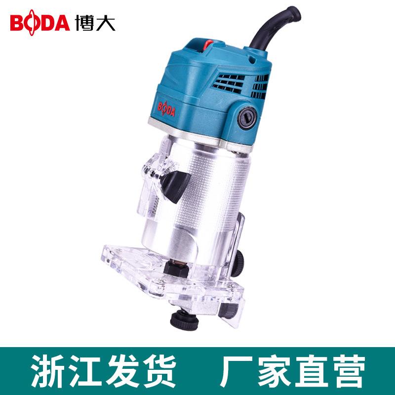 博大修边机木工开槽机多功能电木铣小锣机开孔修边铝塑倒装板工具