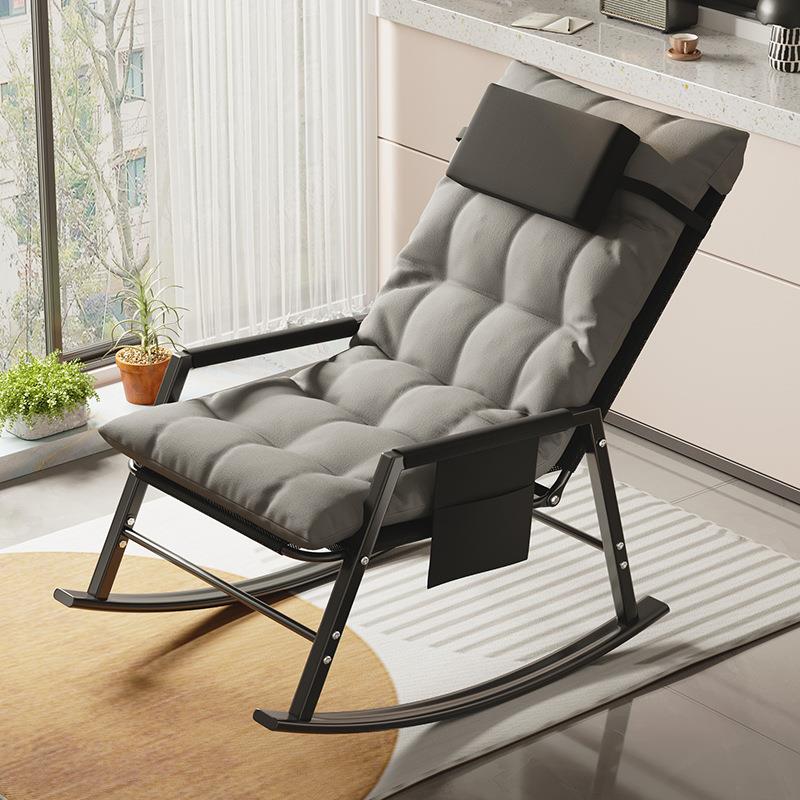 躺椅午休可折叠椅子办公室午睡床单人户外家用阳台懒人休闲靠背椅