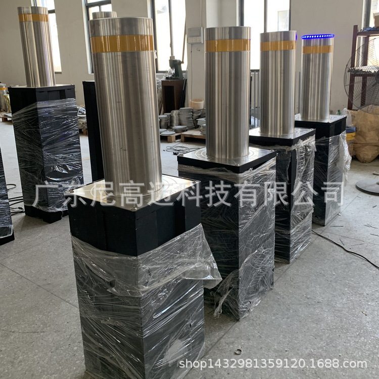 304不锈钢半自动升降路桩尼高迈成品升缩车挡幼儿园出入防撞柱