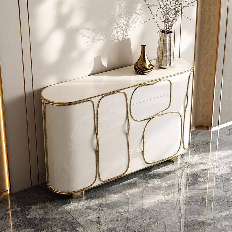 茶水柜餐边柜现代靠墙玄关柜客厅餐厅意式极简储物斗柜感轻奢