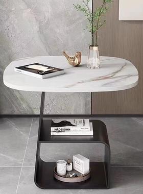 北欧网红沙发边几岩板角几多层床头客厅边柜家用小户型小茶几方桌