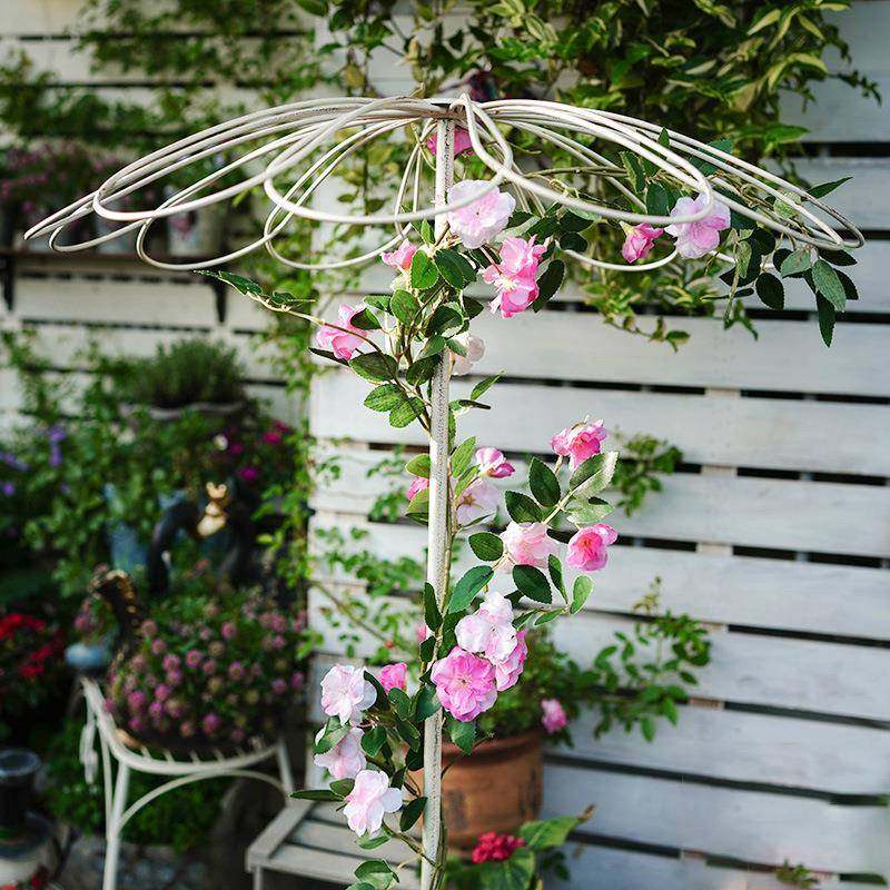 铁艺伞形攀爬花支架子户外花园庭院装饰铁线莲植物爬藤架月季插地,基础建材,脚轮/万向轮,淘宝优惠券,粉丝福利购,淘宝优惠卷